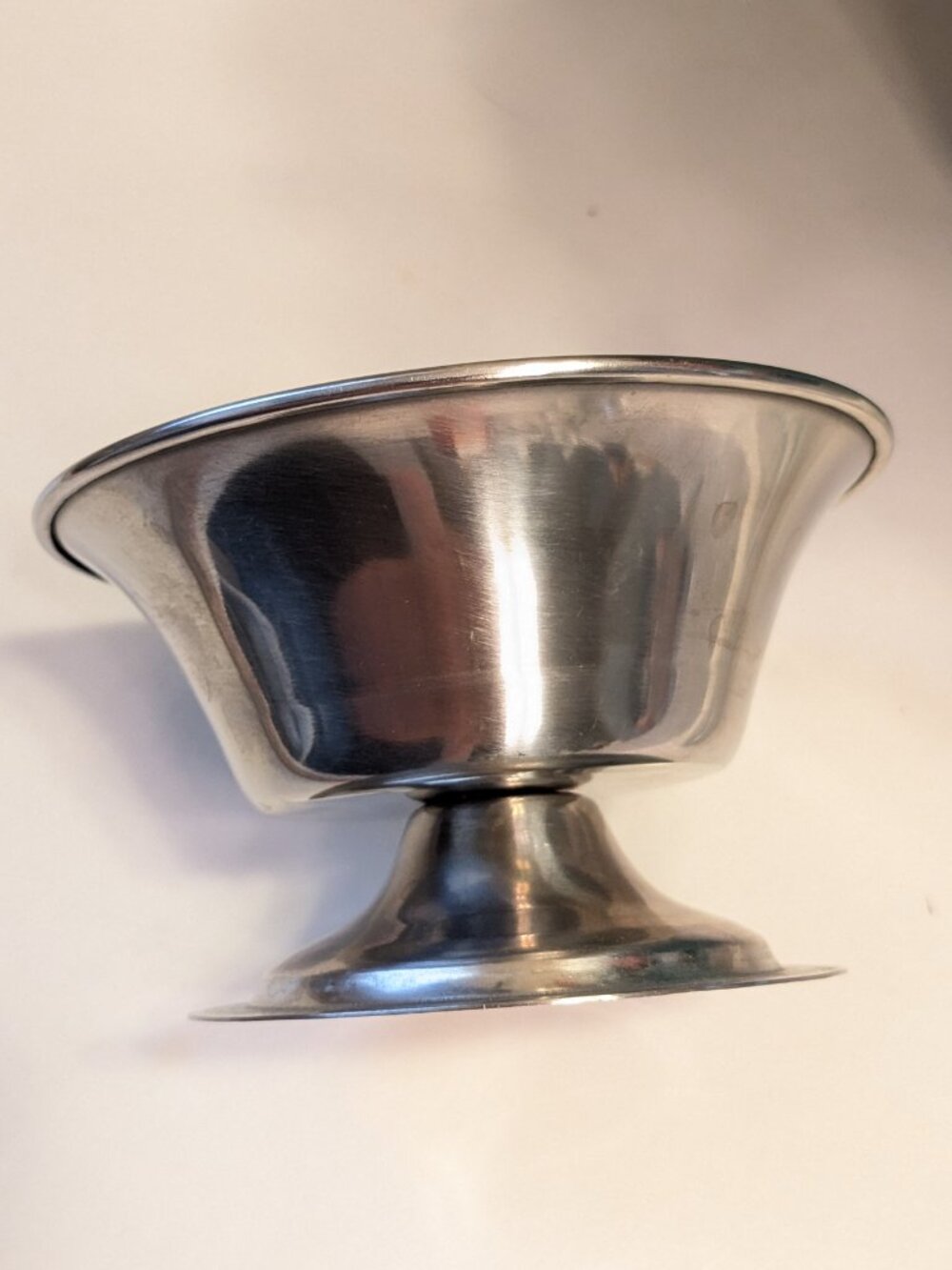 Vintage Leonard Denmark Stainless Steel Footed Compote Bowl - Picture 3 of 8